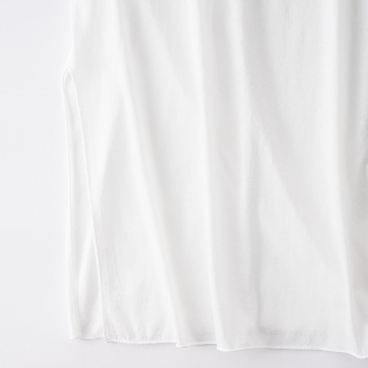 GOOD PEOPLE GOOD STITCHING GOOD PRODUCT/Fresca Zero Jersey Side Slit Crew Neck Long Sleeve T