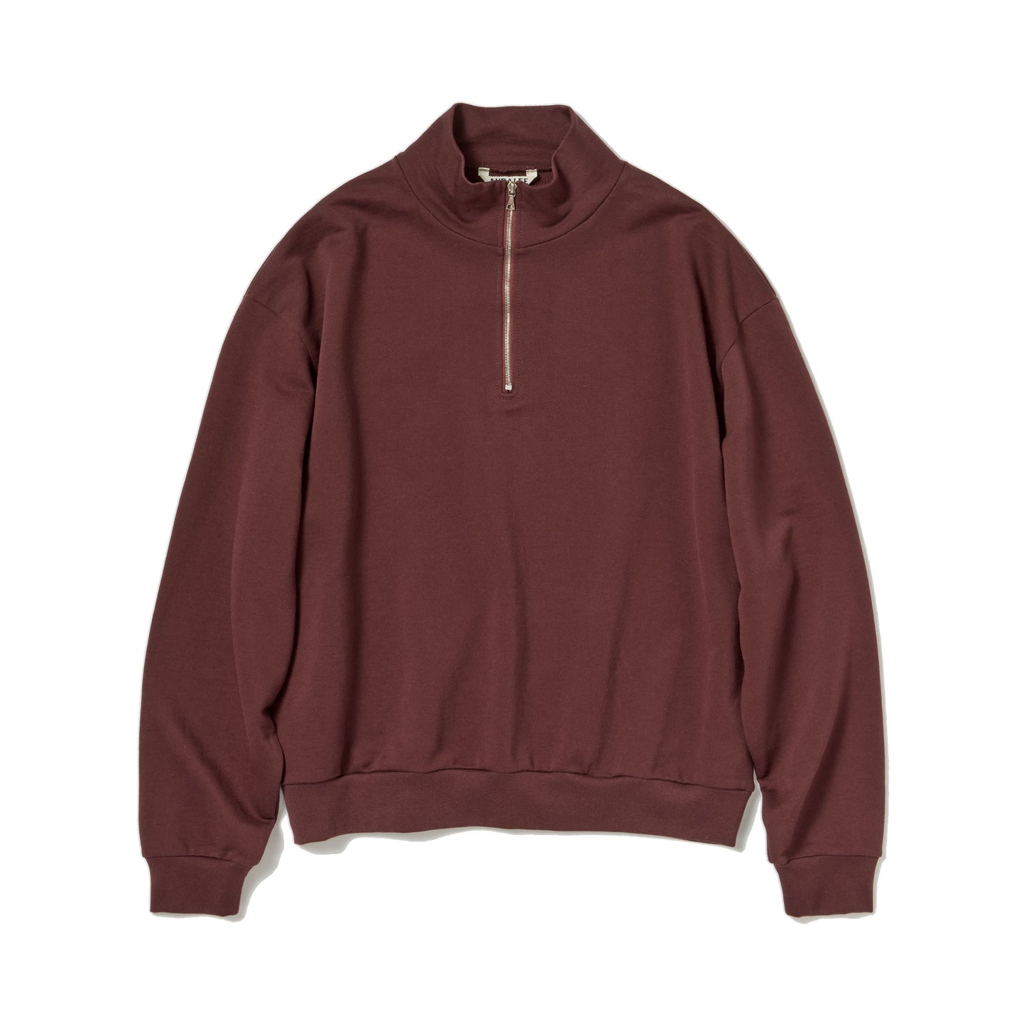 AURALEE/SUPER HIGH GAUGE SWEAT HALF ZIP P/O