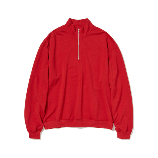 AURALEE/LIGHT WOOL SWEAT HALF ZIP P/O