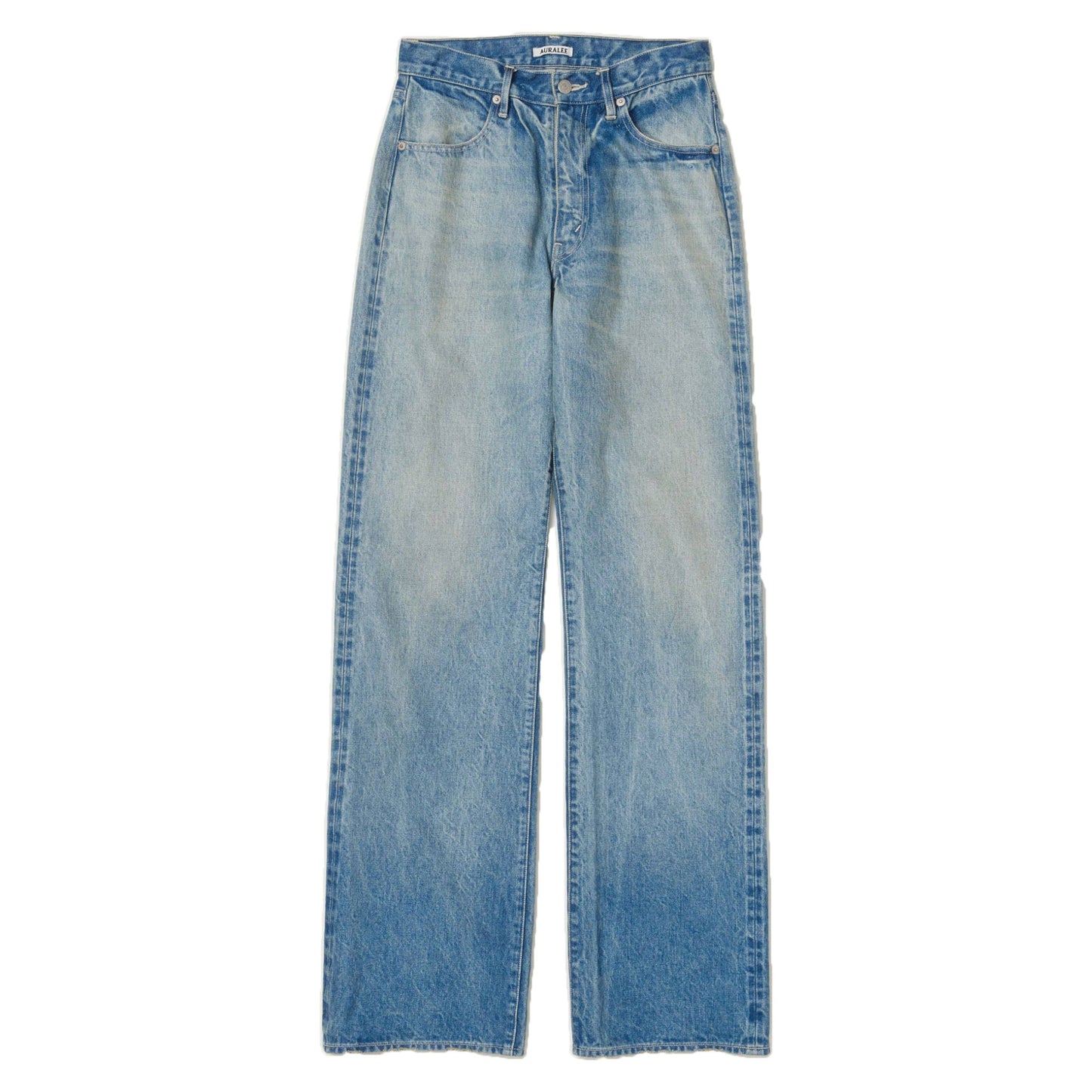 AURALEE/SELVEDGE FADED HEAVY DENIM PANTS