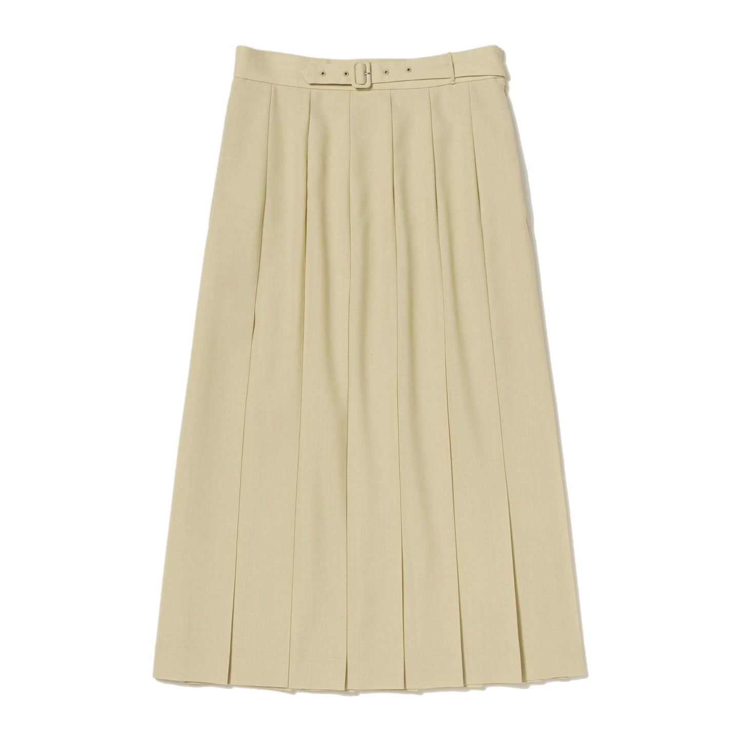 AURALEE/WOOL KID MOHAIR HOPSACK PLEATED SKIRT