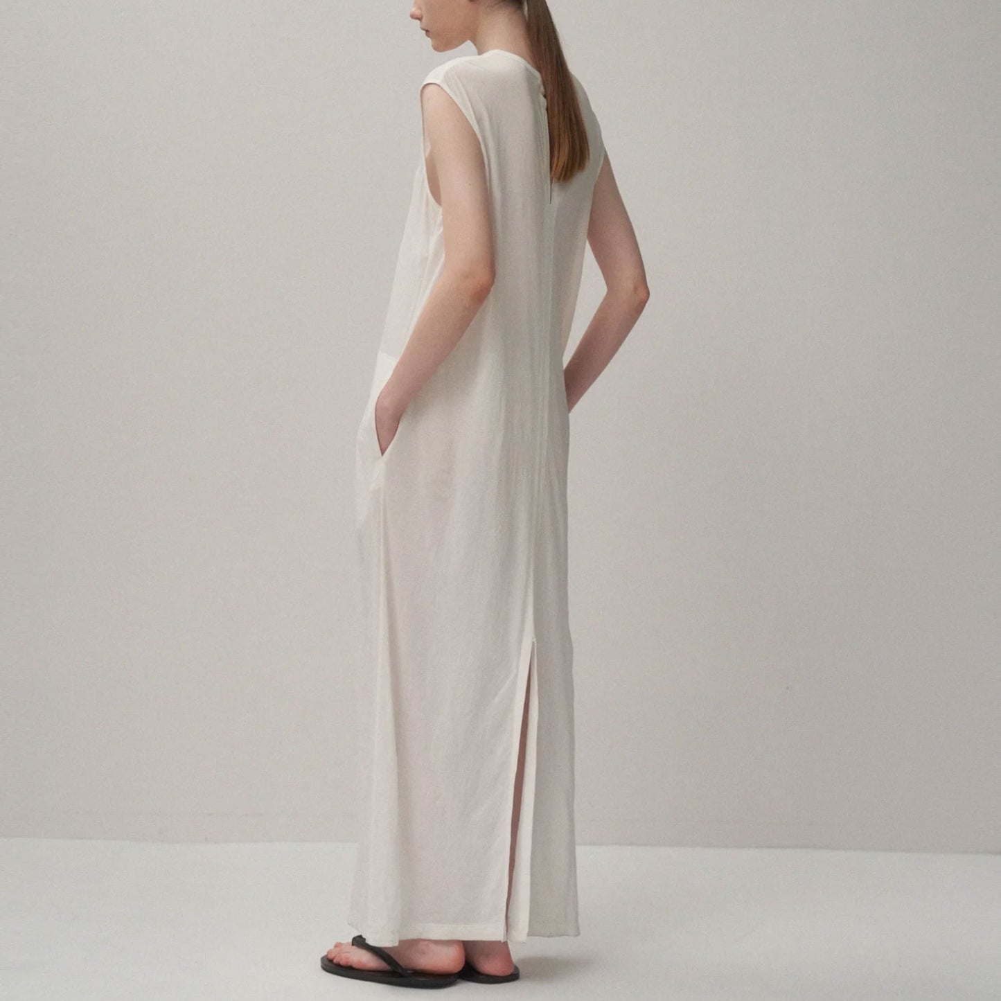 ATON|SHRINK FRESCA JERSEY TANK TOP DRESS