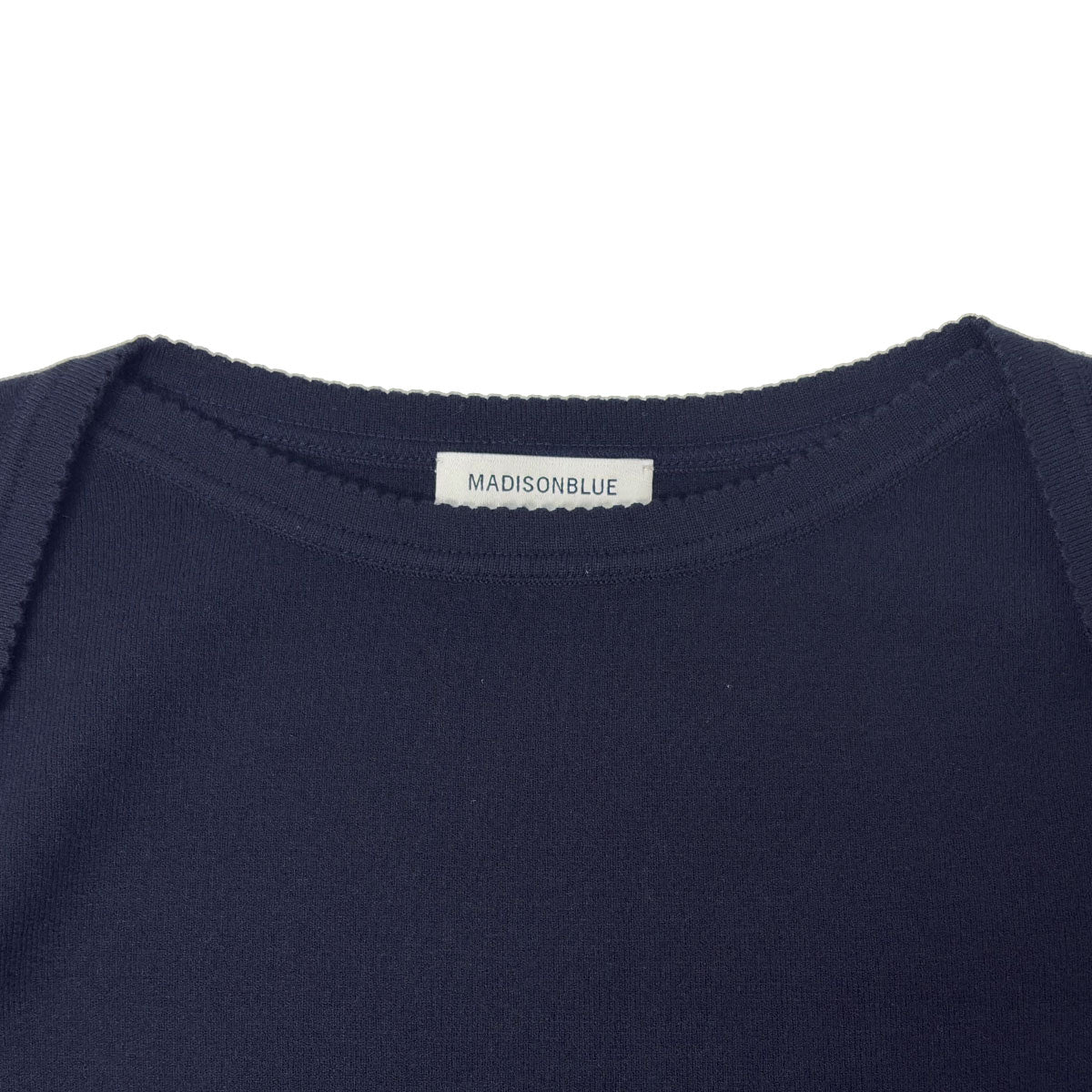 MADISONBLUE/KNIT BOAT NECK L/S