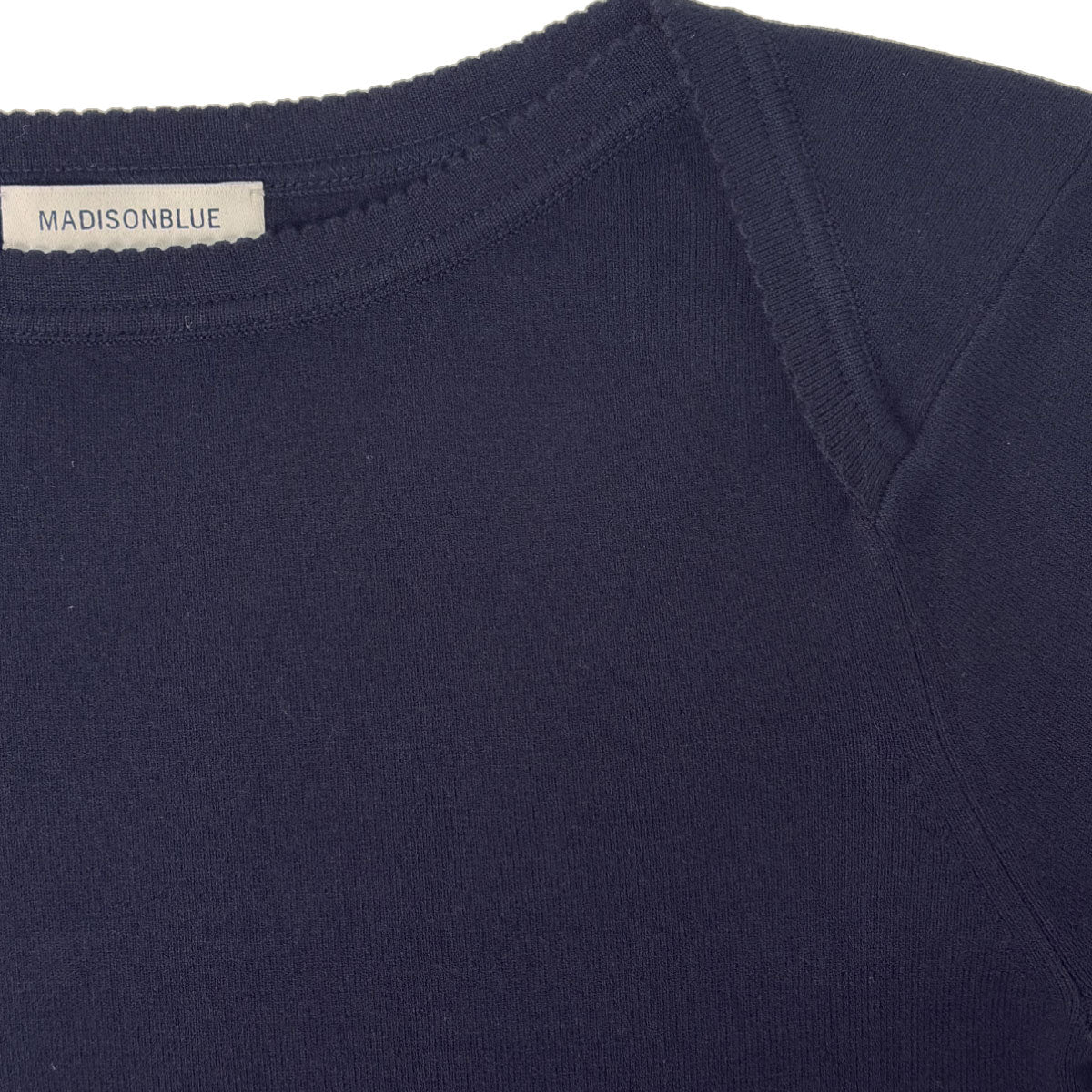 MADISONBLUE/KNIT BOAT NECK L/S