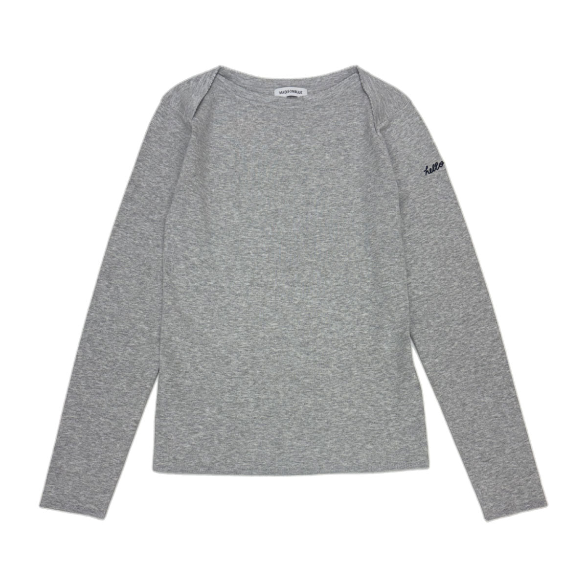 MADISONBLUE/KNIT BOAT NECK L/S