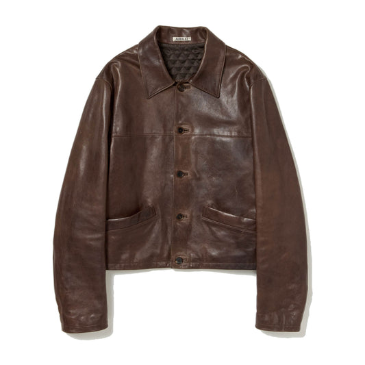 AURALEE/HEAVY LAMB LEATHER BLOUSON