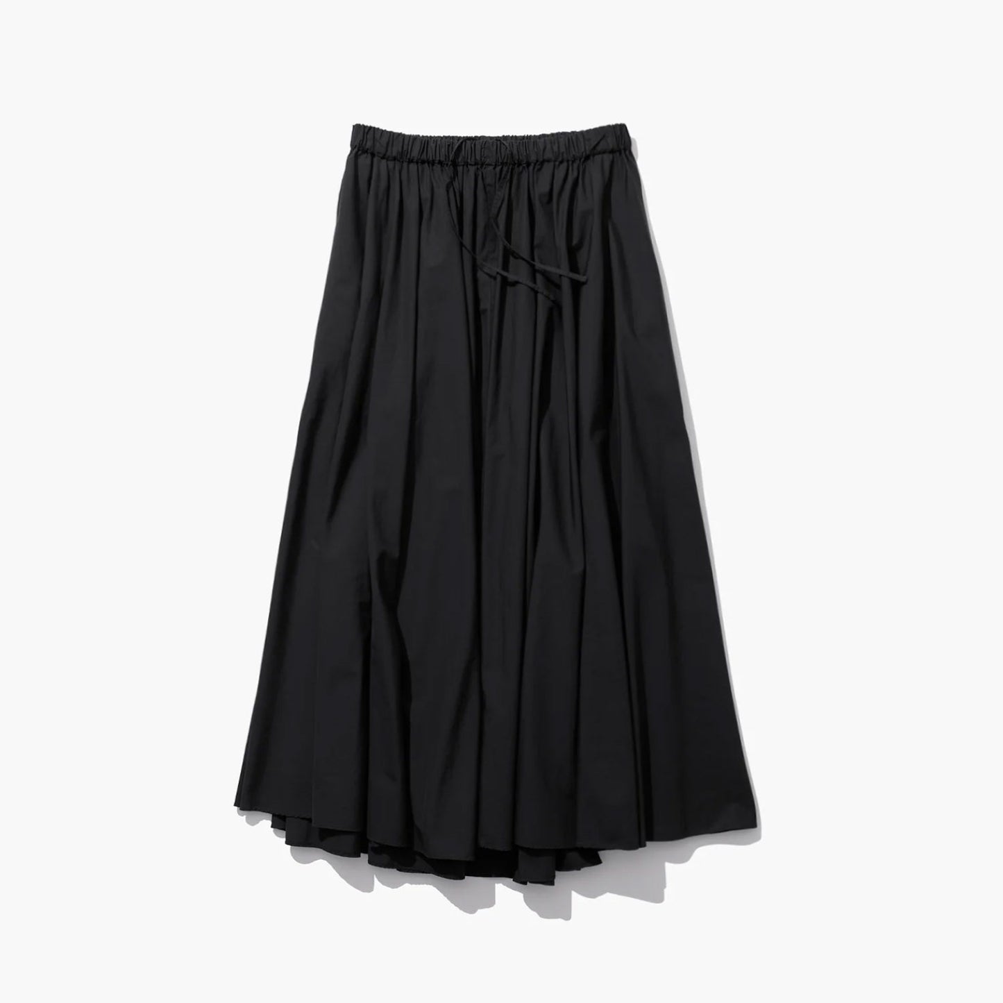 ATON|NATURAL DYED COTTON LAWN GATHERED SKIRTS