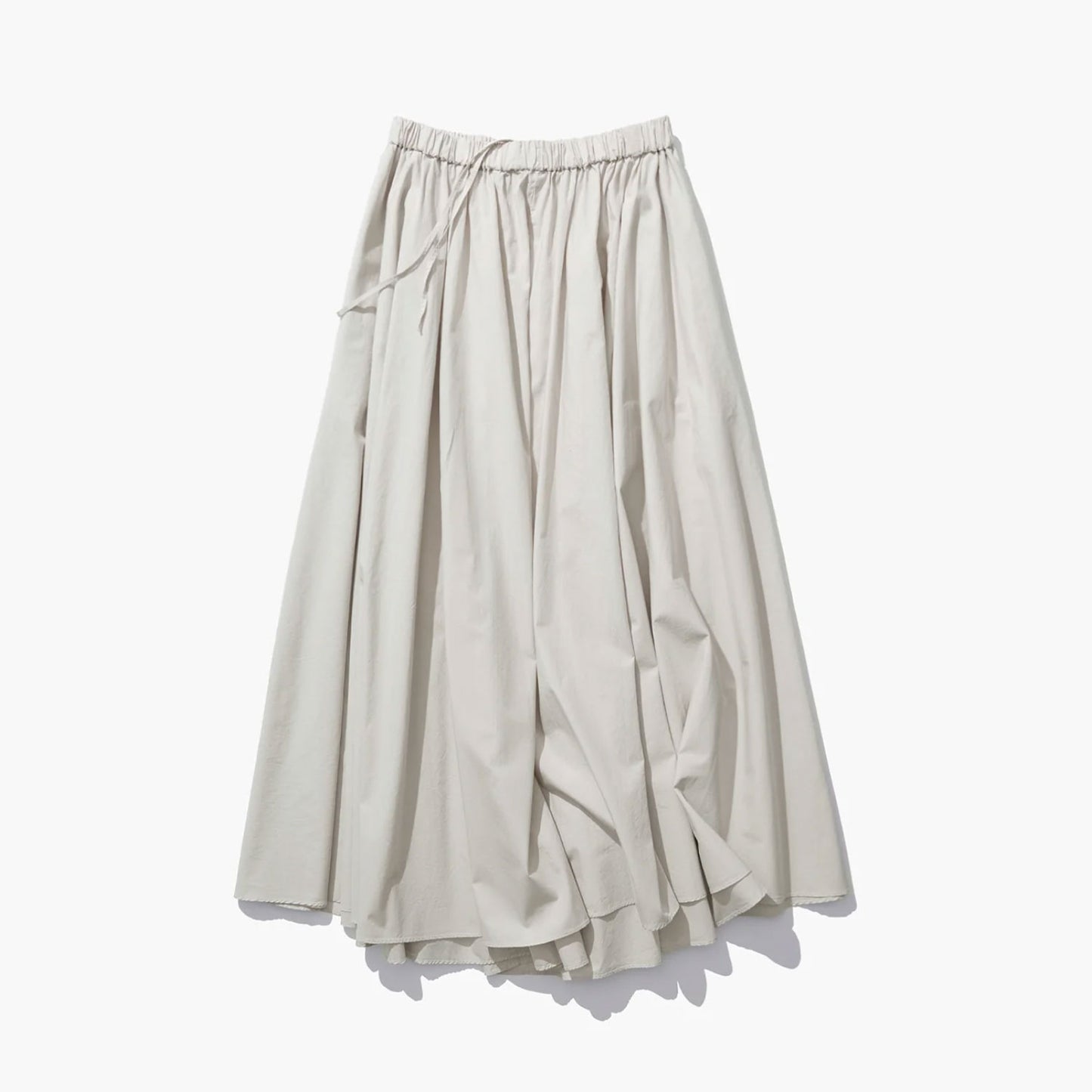 ATON|NATURAL DYED COTTON LAWN GATHERED SKIRTS