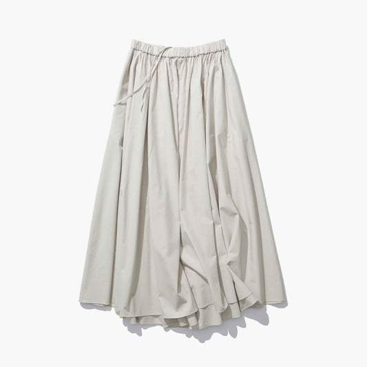 ATON|NATURAL DYED COTTON LAWN GATHERED SKIRTS