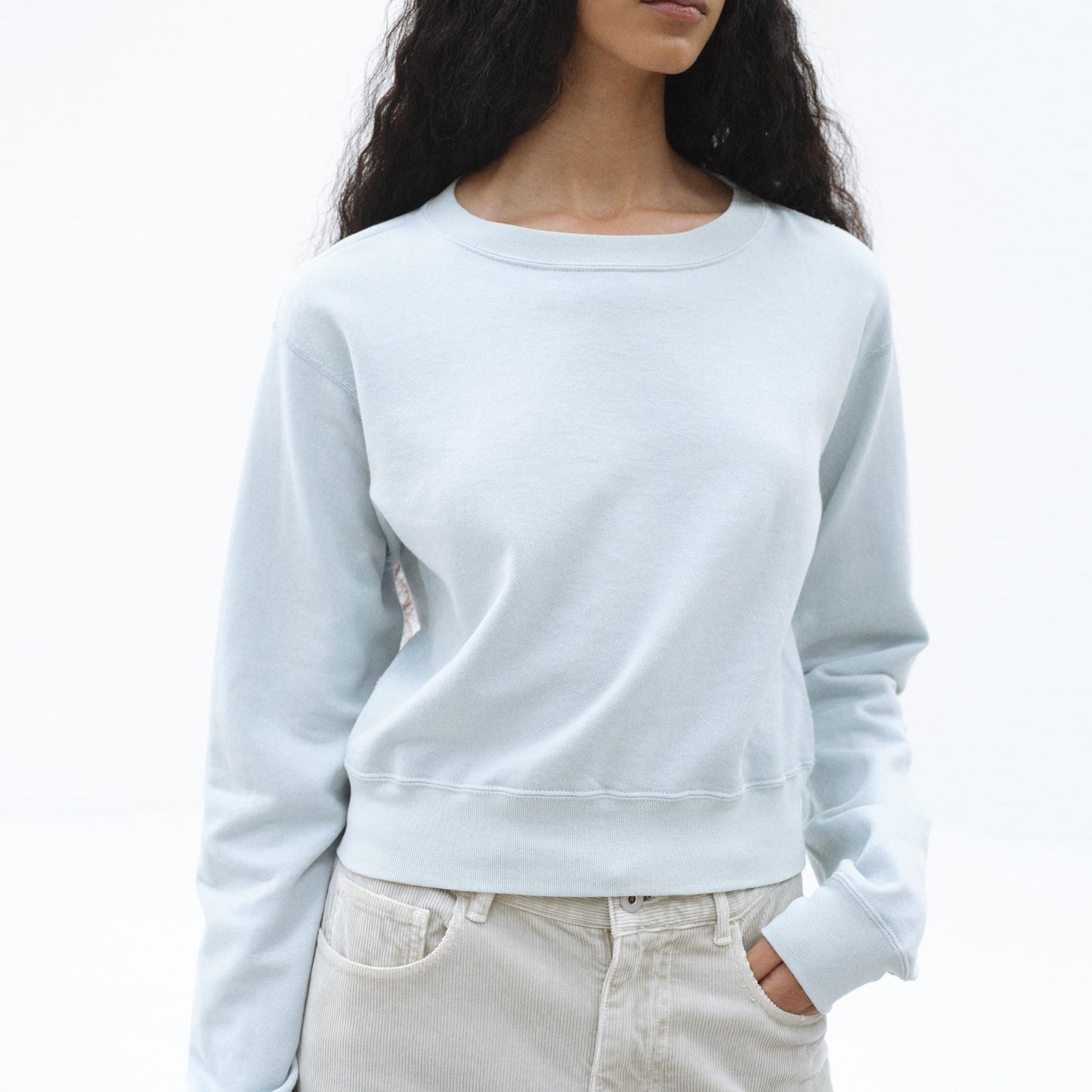 AURALEE/HIGH TWIST LIGHT SWEAT P/O
