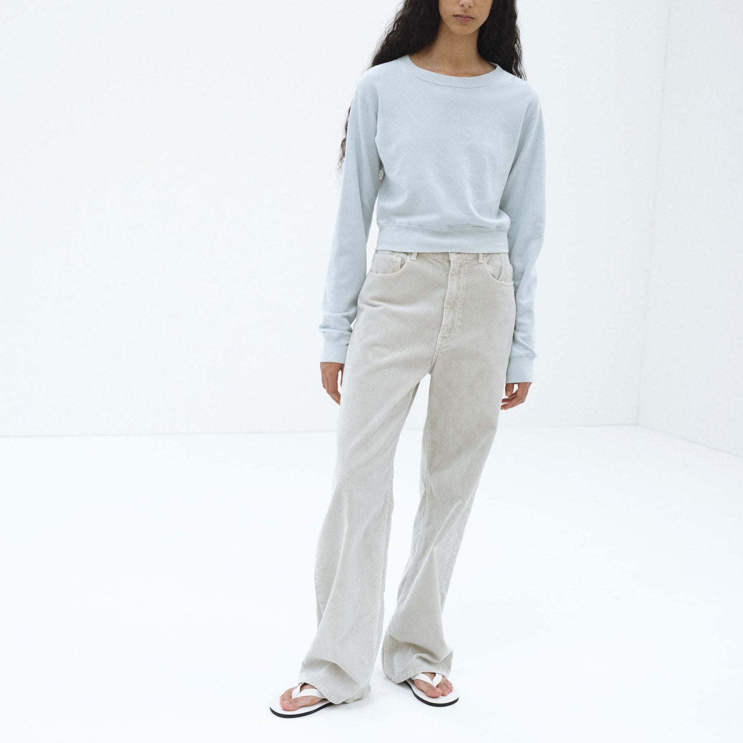 AURALEE/HIGH TWIST LIGHT SWEAT P/O