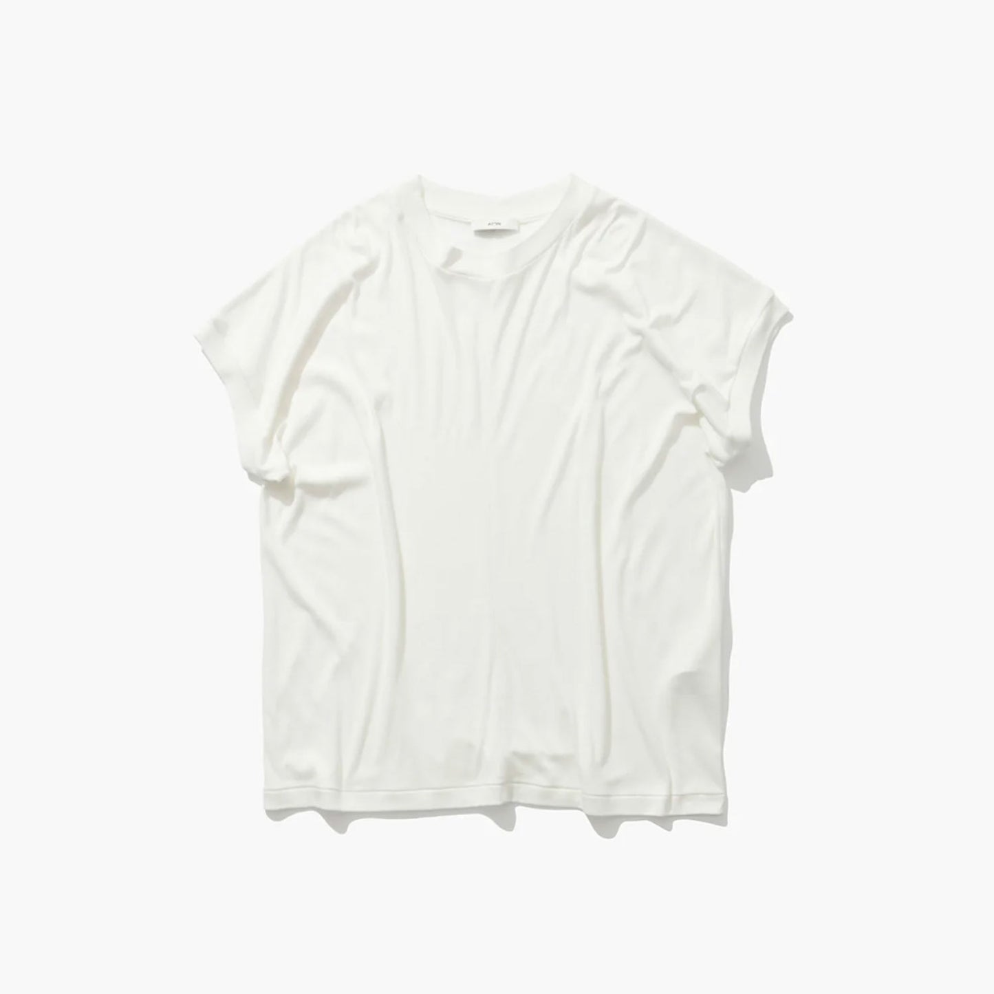 ATON|COTTON LINEN FRAISE OVERSIZED T-SHIRT