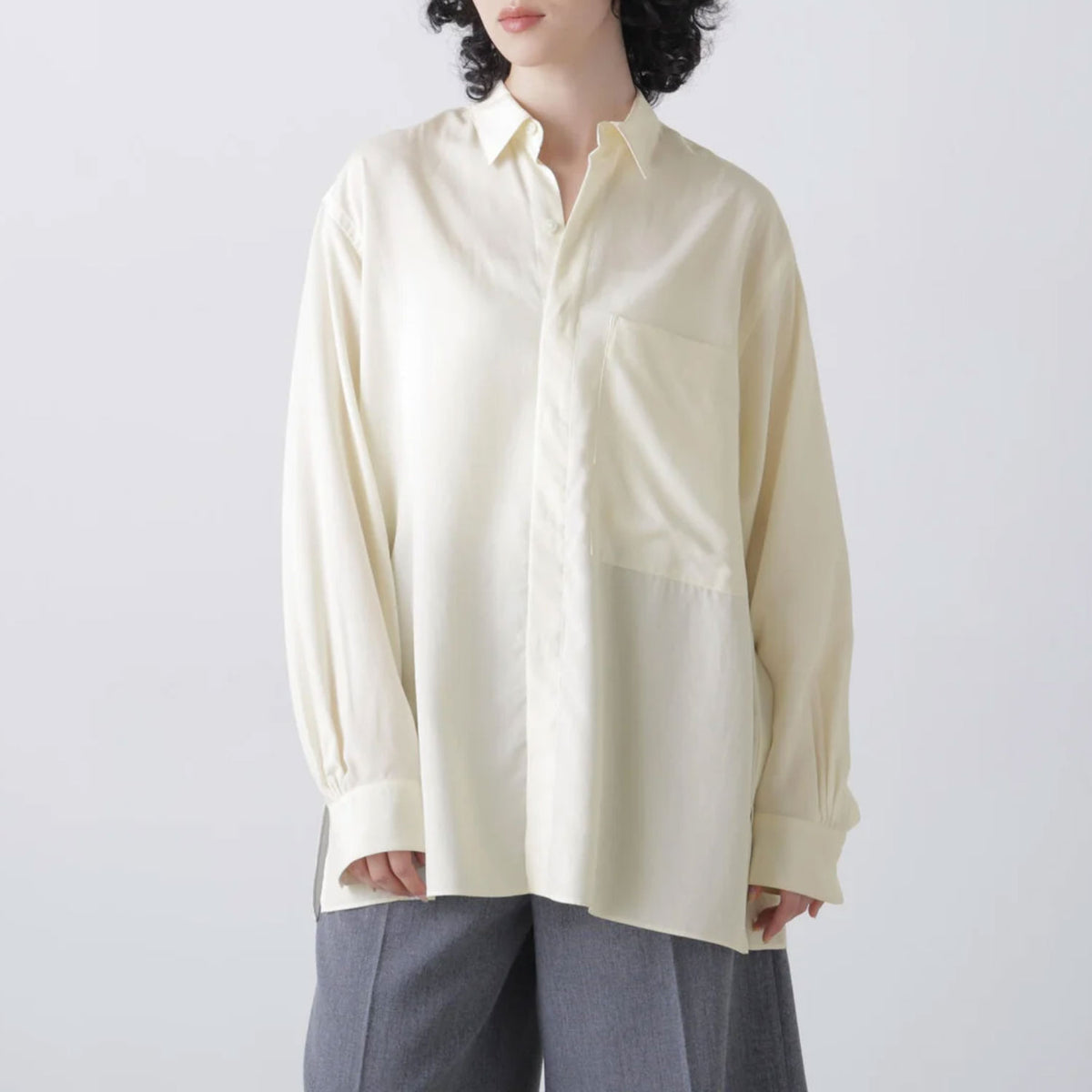 YLEVE/LYOCELL BROADCLOTH BLOUSE