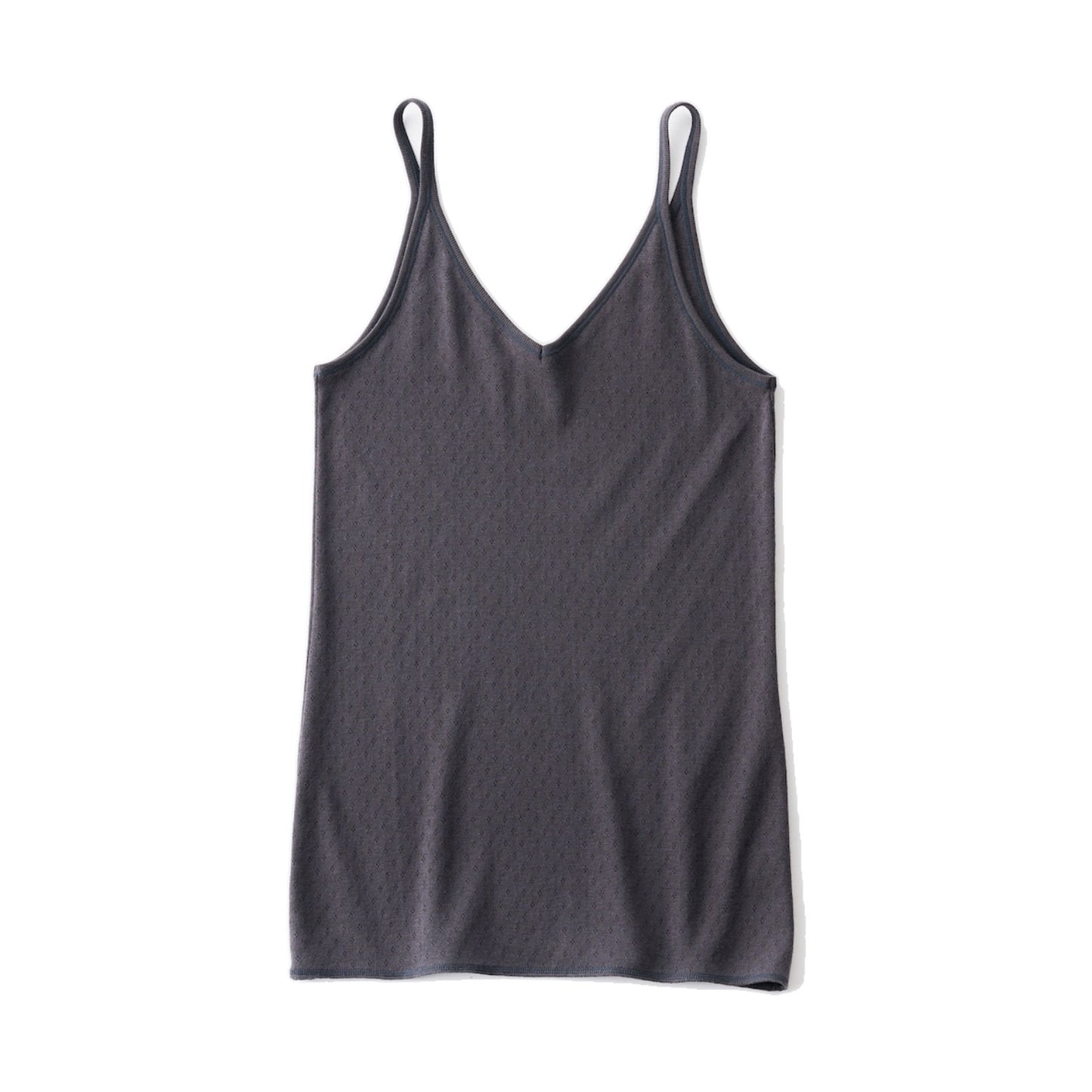 GOOD PEOPLE GOOD STITCHING GOOD PRODUCT/COTTON SILK PATTERN MESH JACGUARD V NECK CAMISOLE