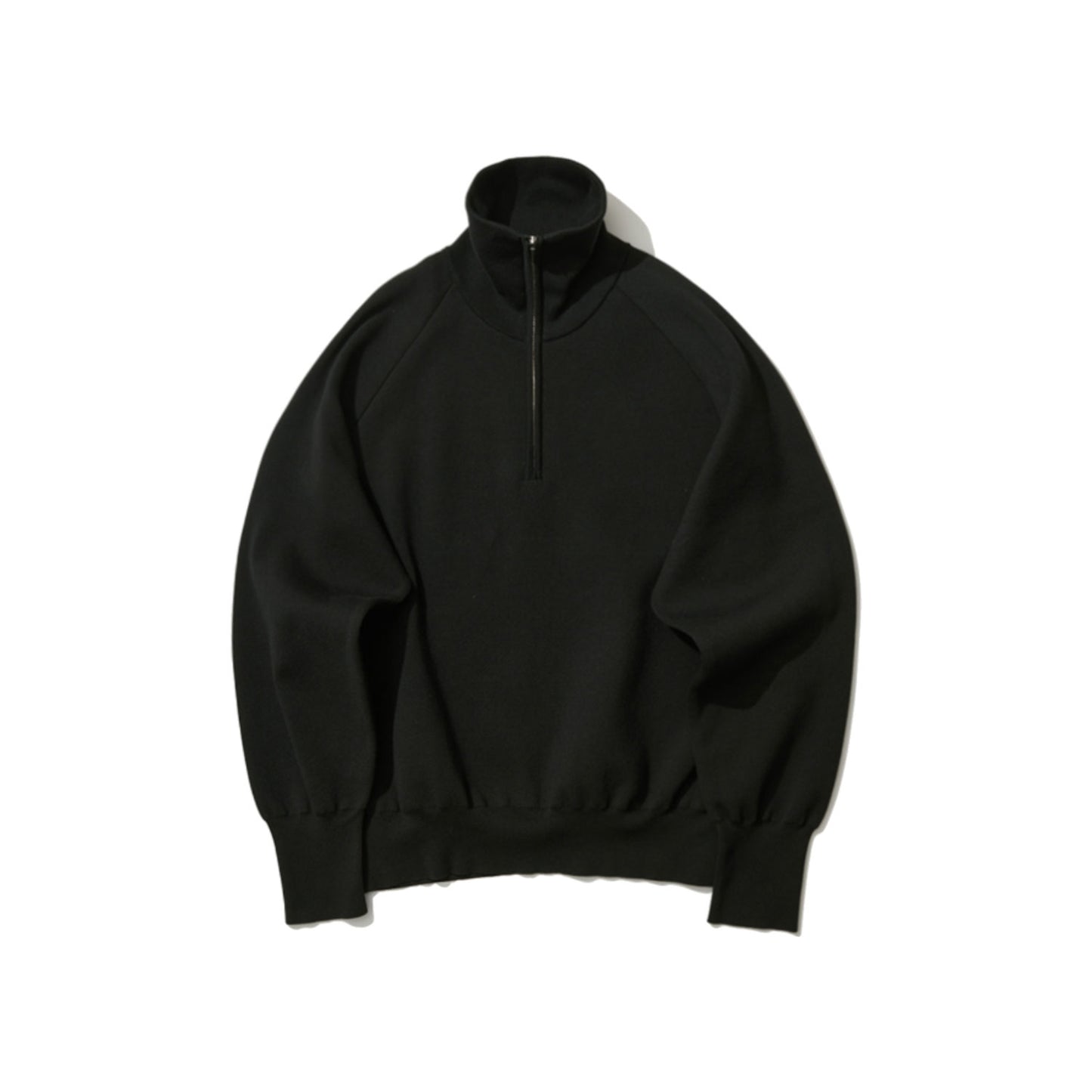 ATON|50/3 ORGANIC SMOOTH HALF ZIP SWEATER