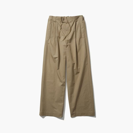 ATON|ORGANIC COTTON TWILL EASY PANTS