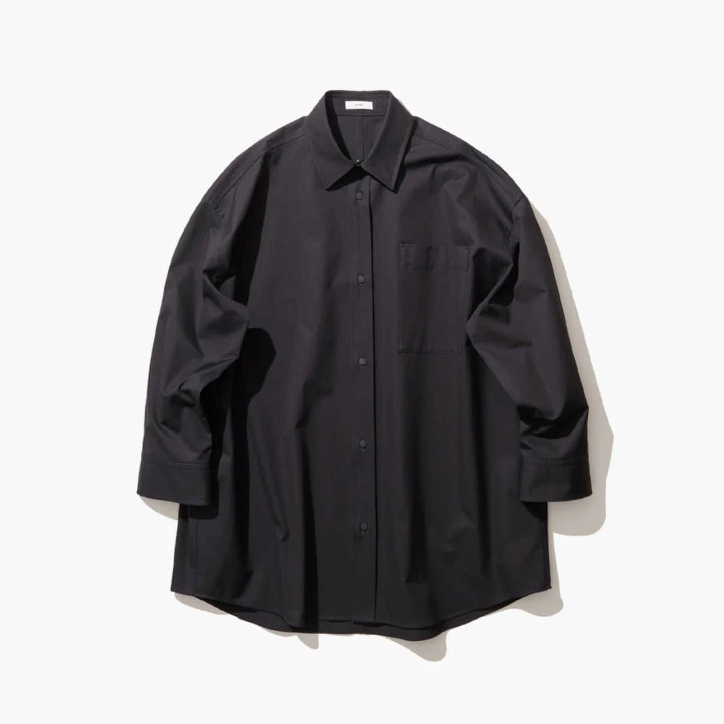 ATON|ORGANIC COTTON TWILL OVERSOZED SHIRT JACKET