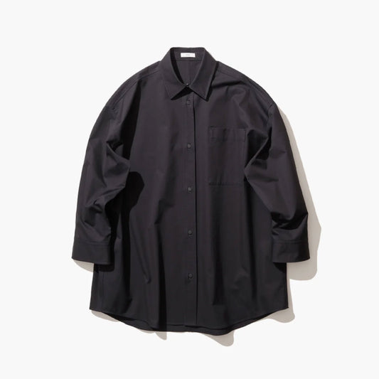 ATON|ORGANIC COTTON TWILL OVERSOZED SHIRT JACKET
