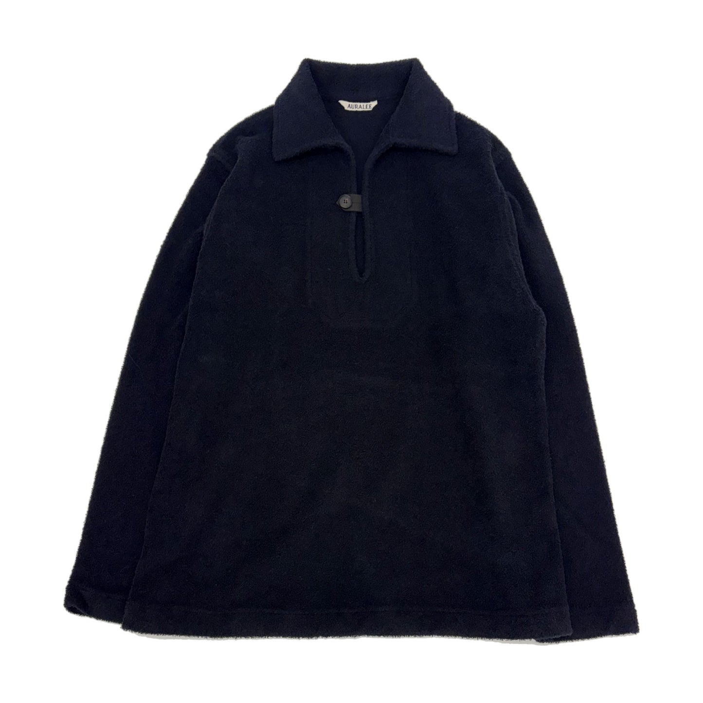 AURALEE/COTTON NYLON PILE P/O SHIRT