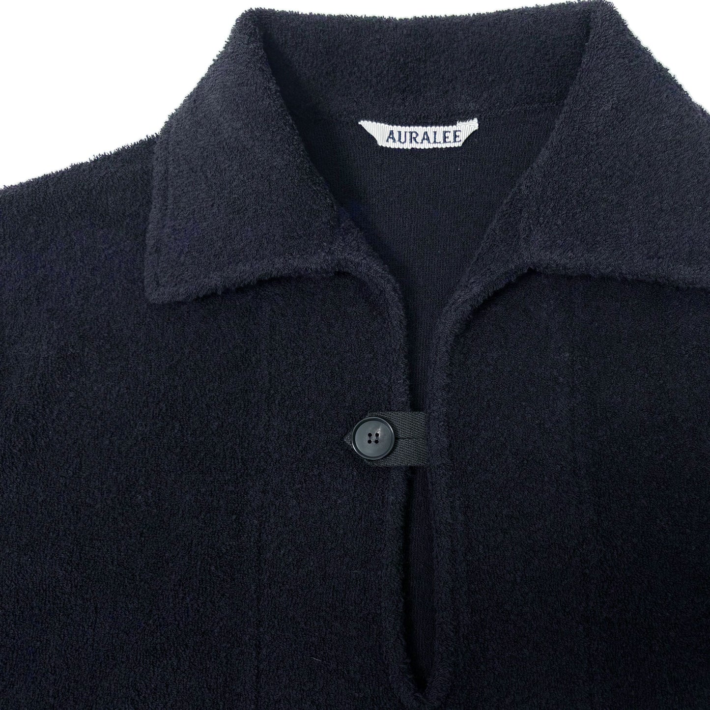 AURALEE/COTTON NYLON PILE P/O SHIRT