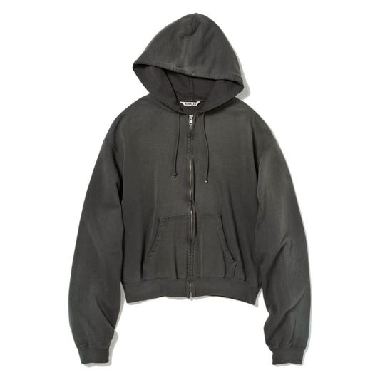 AURALEE/PRODUCT DYED POMA LIGHT SWEAT ZIP PARKA