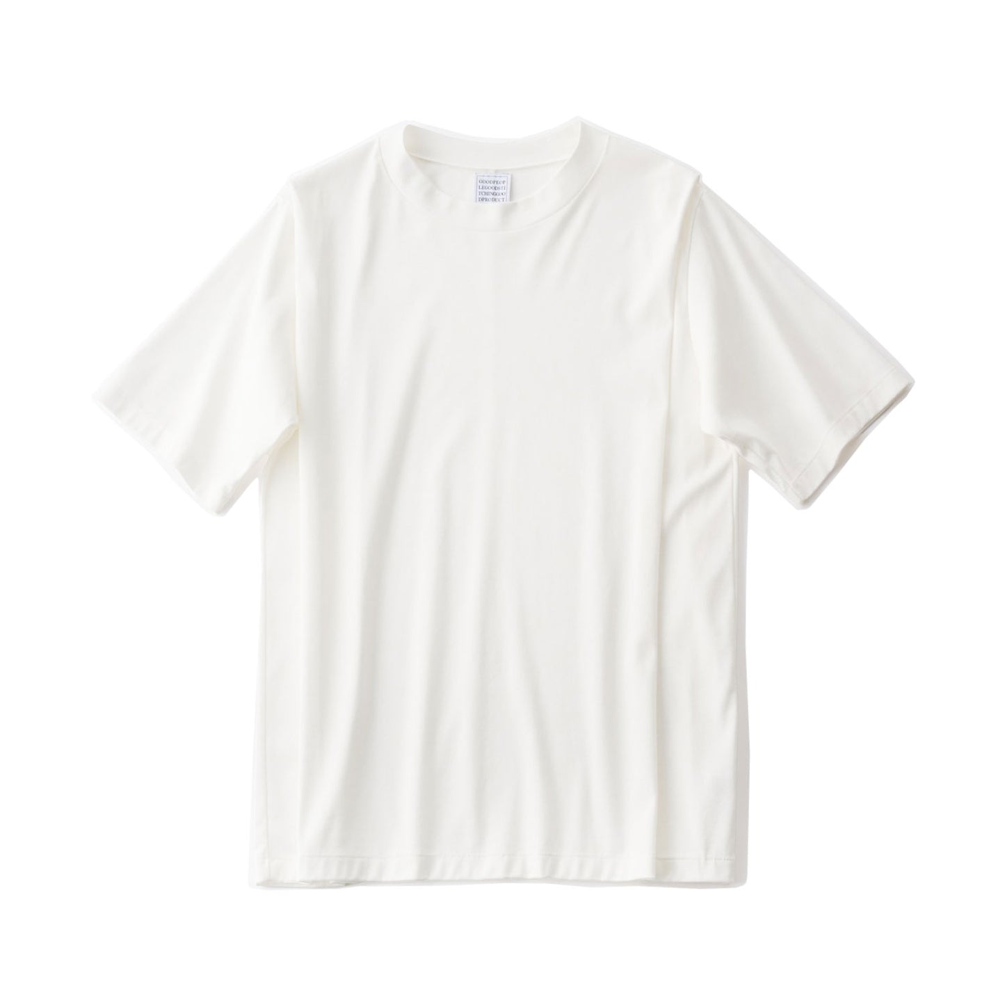 GOOD PEOPLE GOOD STITCHING GOOD PRODUCT/FRESCA UITRA GAUGE RIB CREW NECK PLEAT SHOULDER T