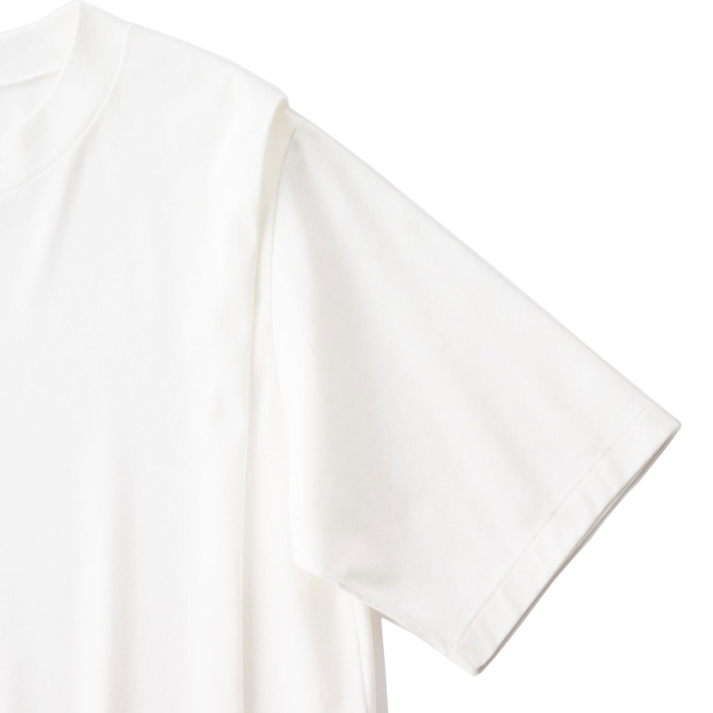 GOOD PEOPLE GOOD STITCHING GOOD PRODUCT/FRESCA UITRA GAUGE RIB CREW NECK PLEAT SHOULDER T