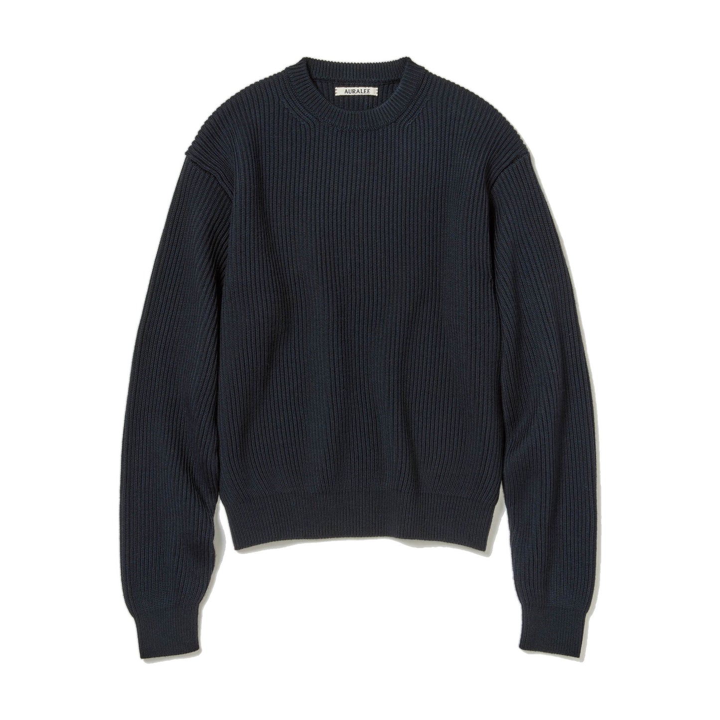 AURALEE/SUPER FINE WOOL SOFT RIB KNIT P/O