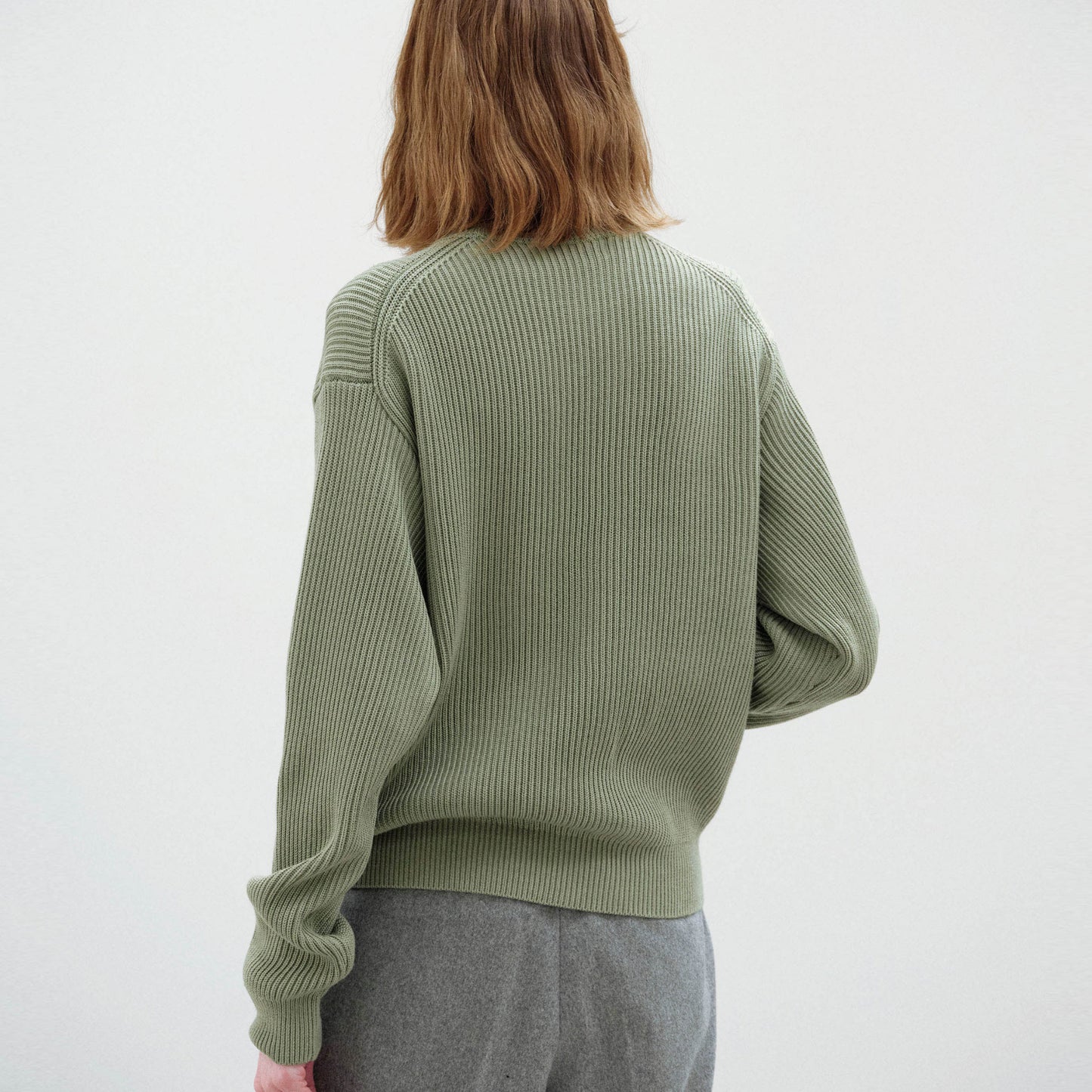 AURALEE/SUPER FINE WOOL SOFT RIB KNIT P/O