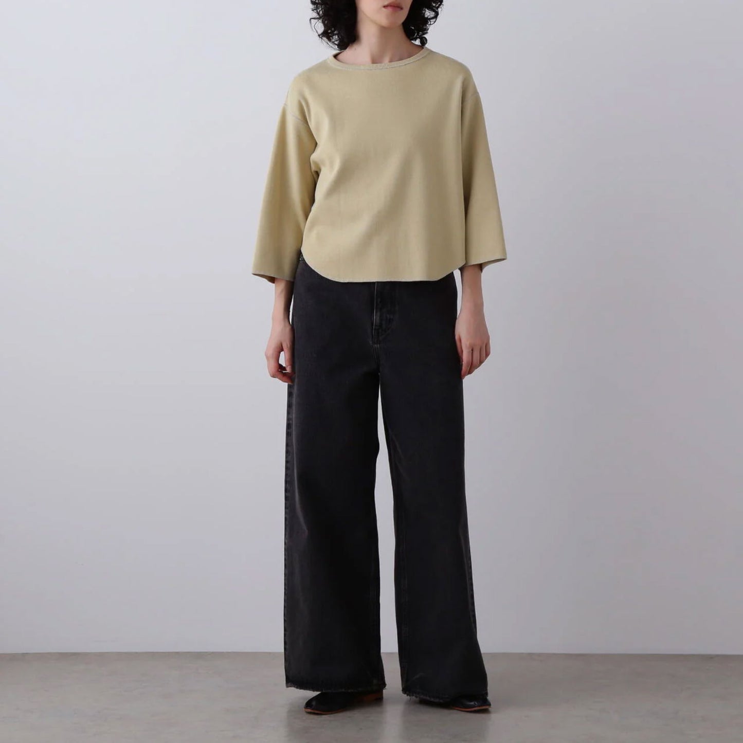 YLEVE/COTTON RIB PULLOVER