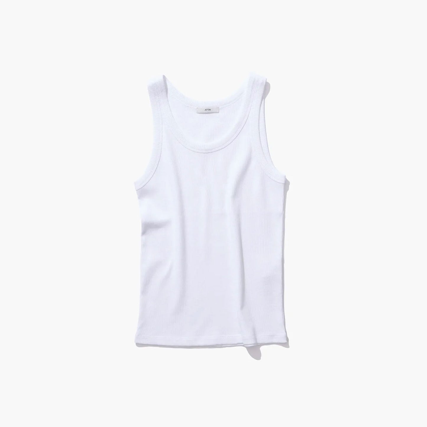 ATON|RECYCLE SUVIN RIB TANK TOP