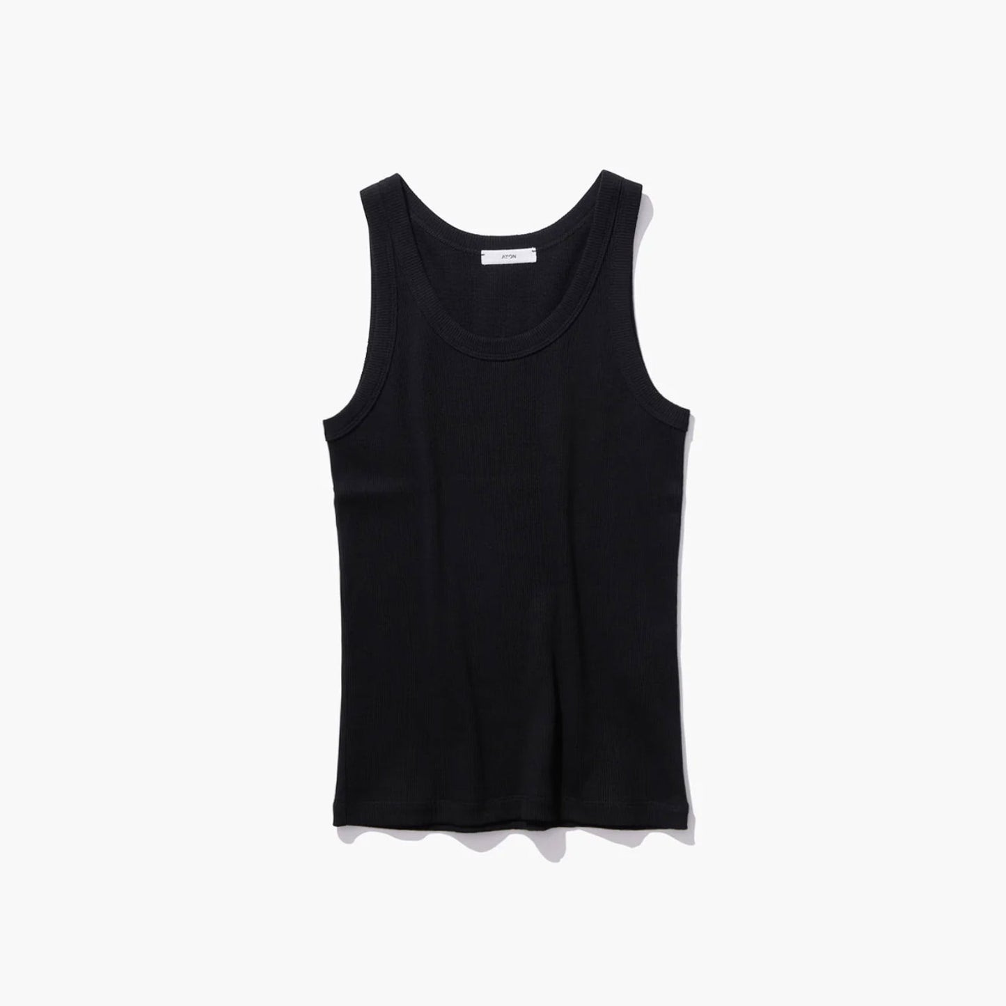 ATON|RECYCLE SUVIN RIB TANK TOP
