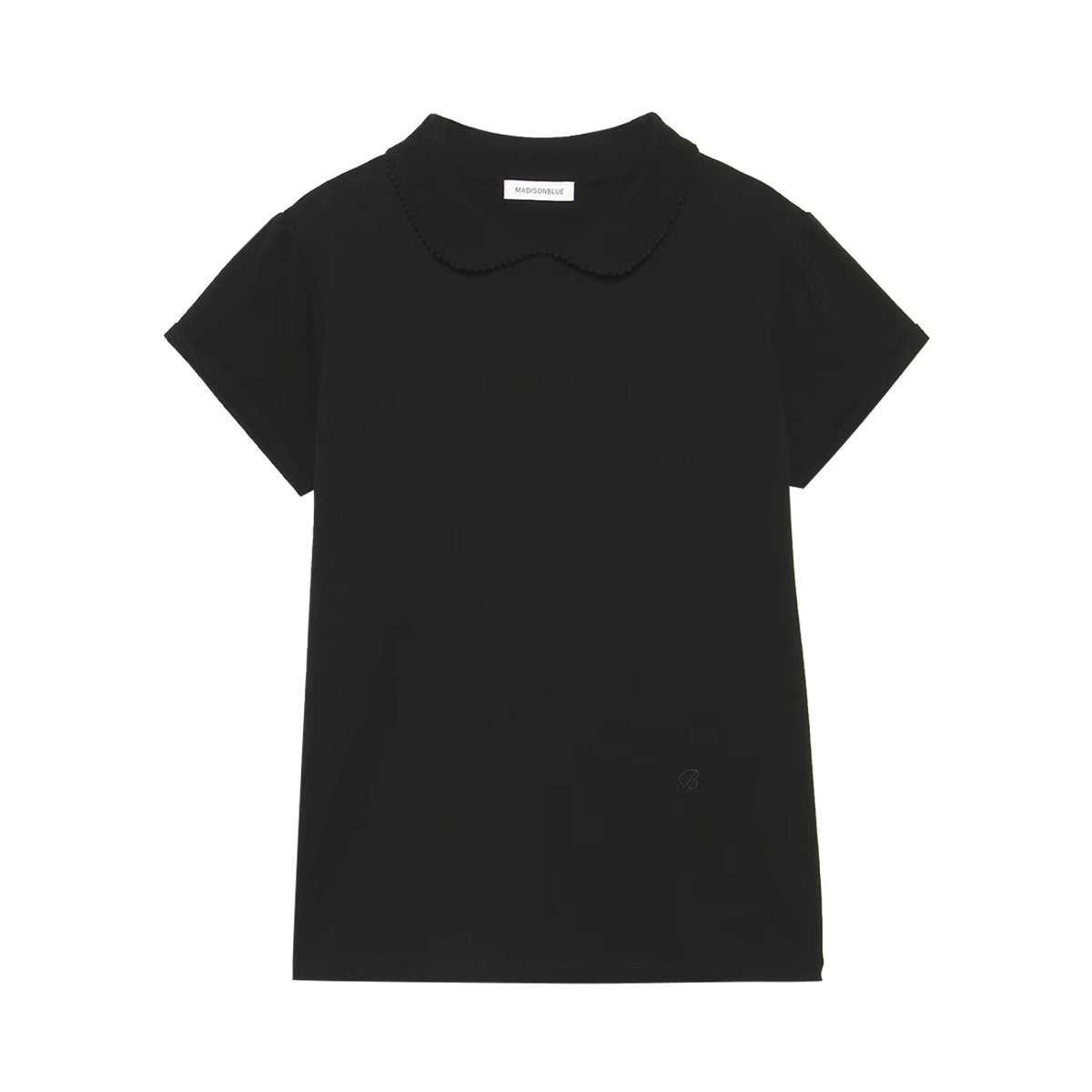 MADISONBLUE/ROUND COLLAR H/S TEE SOFT COTTON