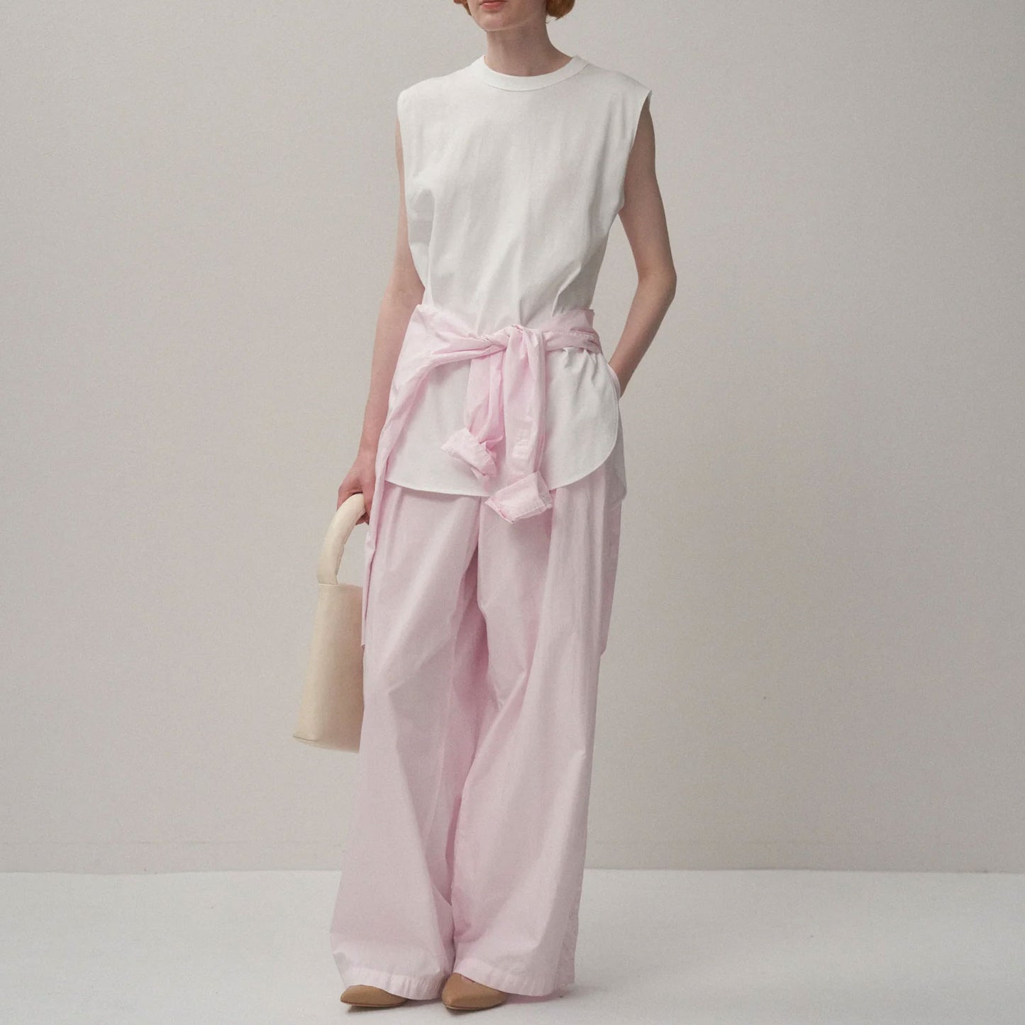 ATON|DRY COTTON JERSEY ROUND HEM TANK TOP