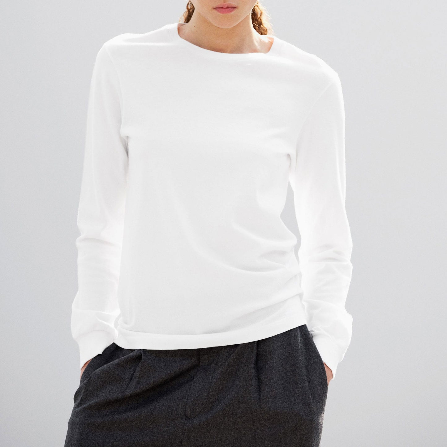 AURALEE/SEAMLESS L/S TEE