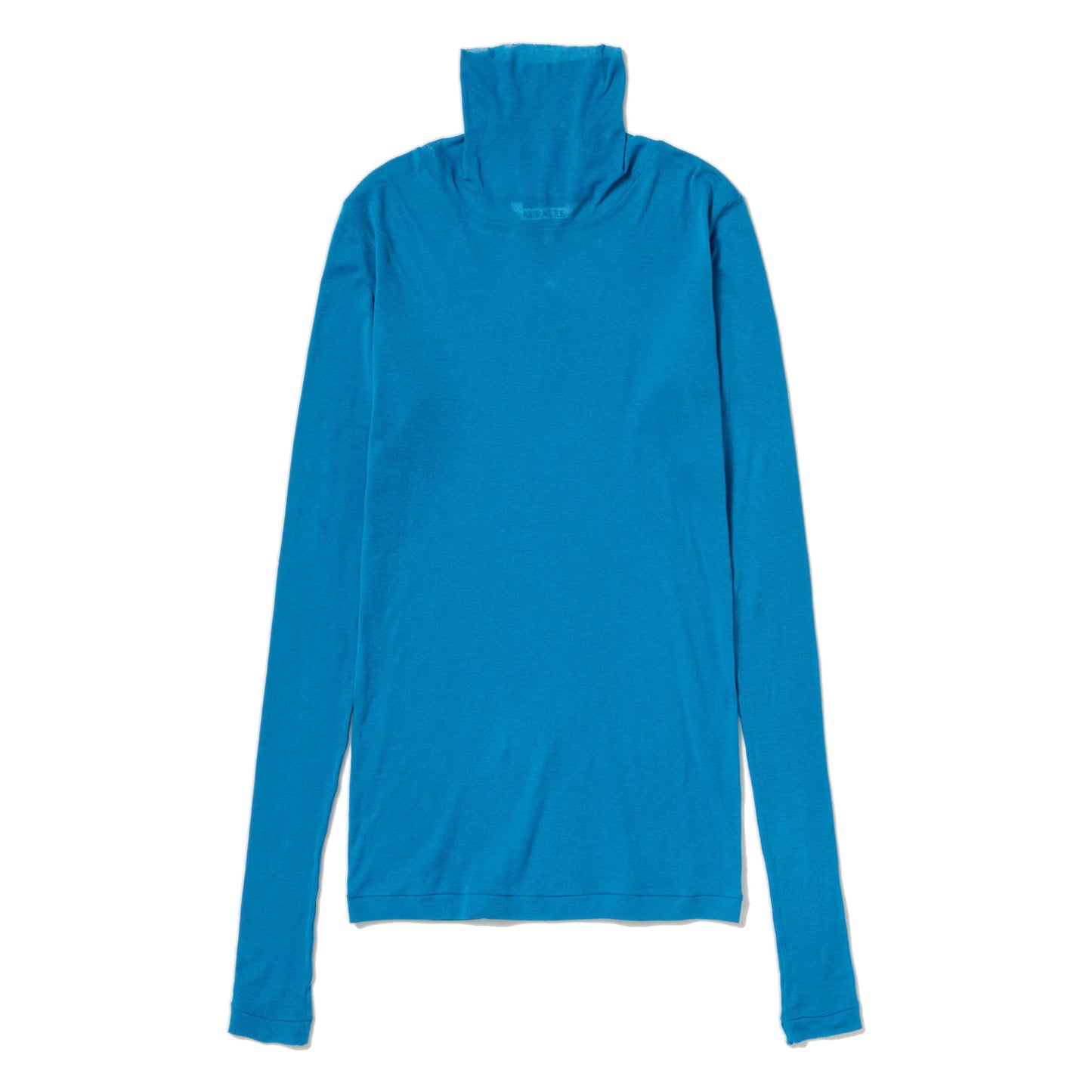 AURALEE/SUPER HIGH GAUGE SHEER RIB TURTLE NECK L/S TEE
