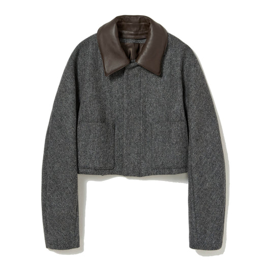 AURALEE/SHETLAND WOOL DOUBLE CLOTH BLOUSON