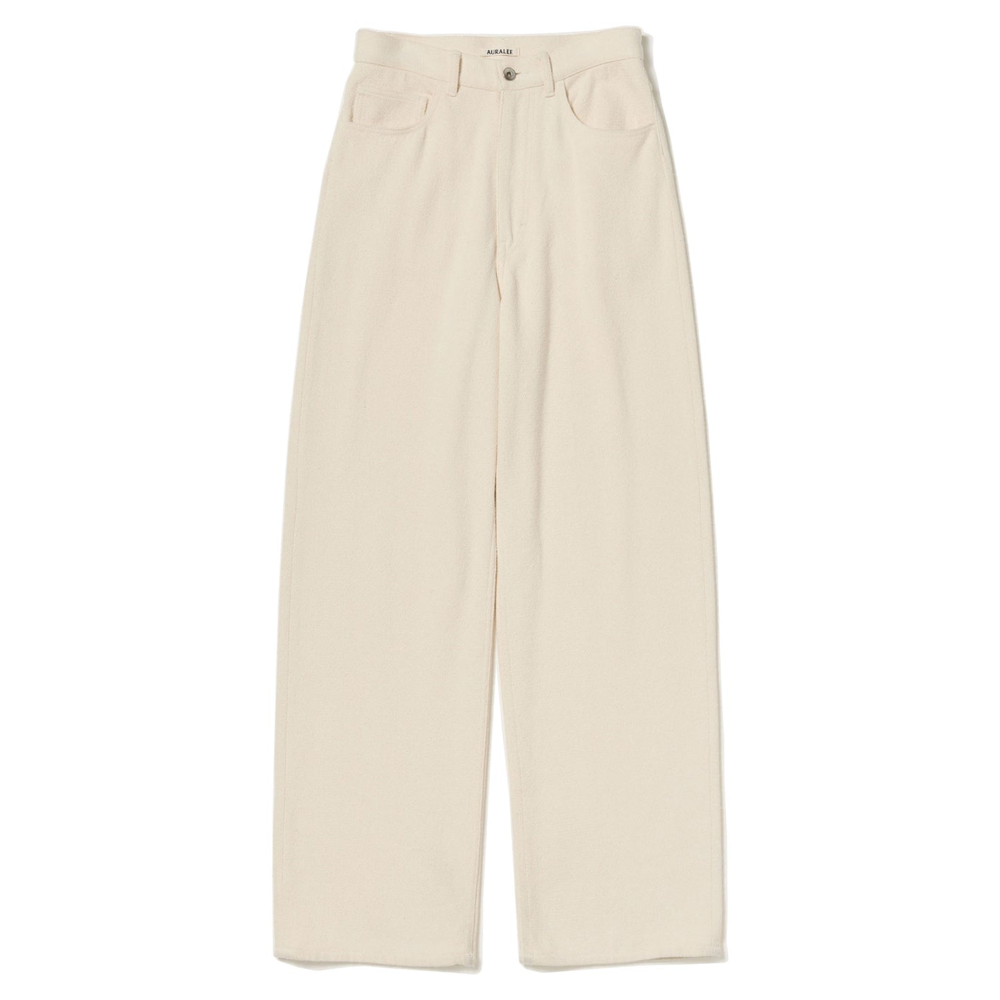 AURALEE/SILK NEP DENIM 5P WIDE PANTS