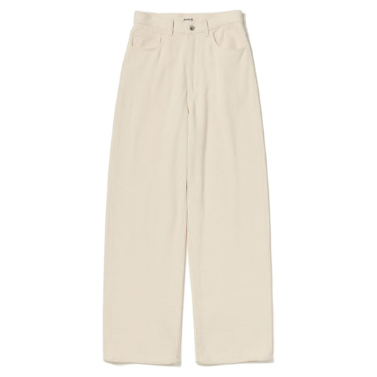 AURALEE/SILK NEP DENIM 5P WIDE PANTS