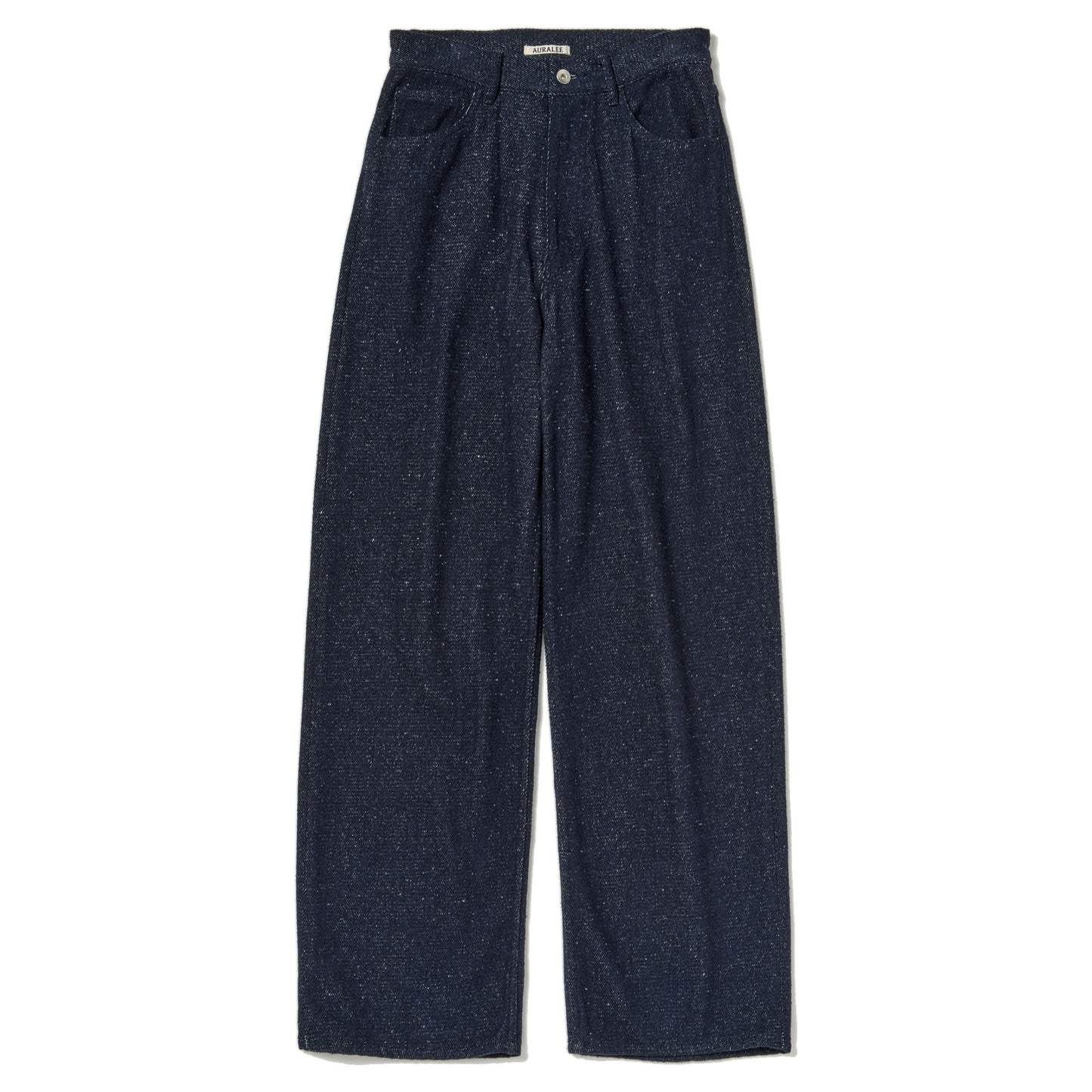 AURALEE/SILK NEP DENIM 5P WIDE PANTS