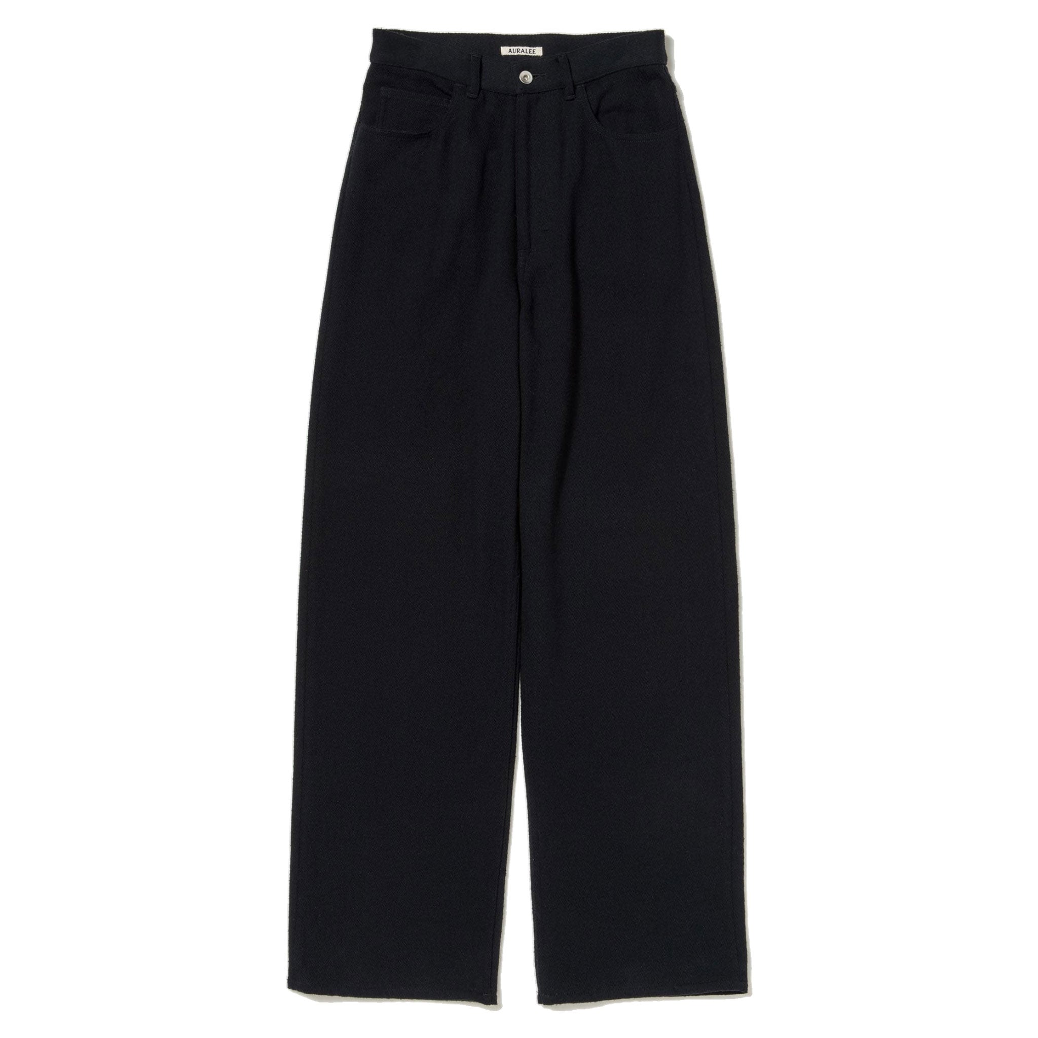 AURALEE/SILK NEP DENIM 5P WIDE PANTS – THREE DOTS TURQUOISE