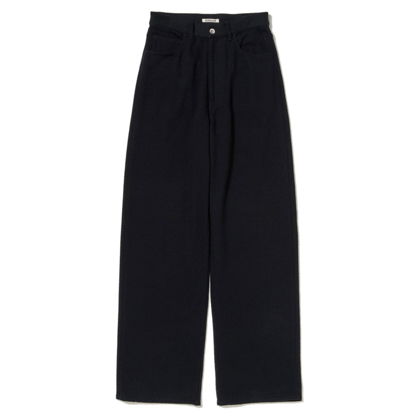 AURALEE/SILK NEP DENIM 5P WIDE PANTS