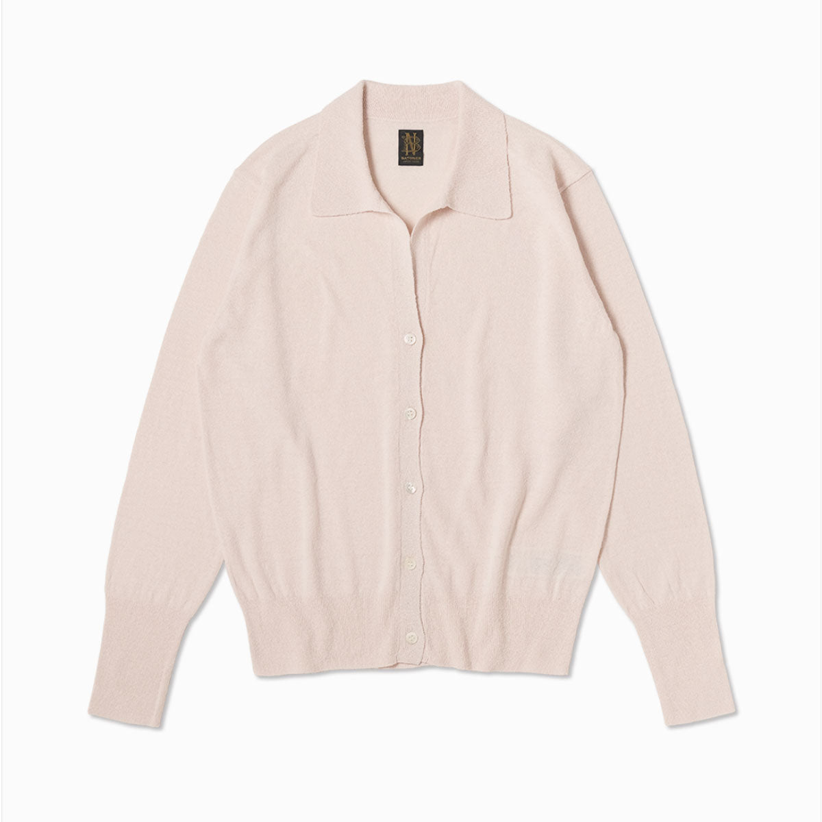 BATONER/REVIVAL SOFT SILK POLO CARDIGAN
