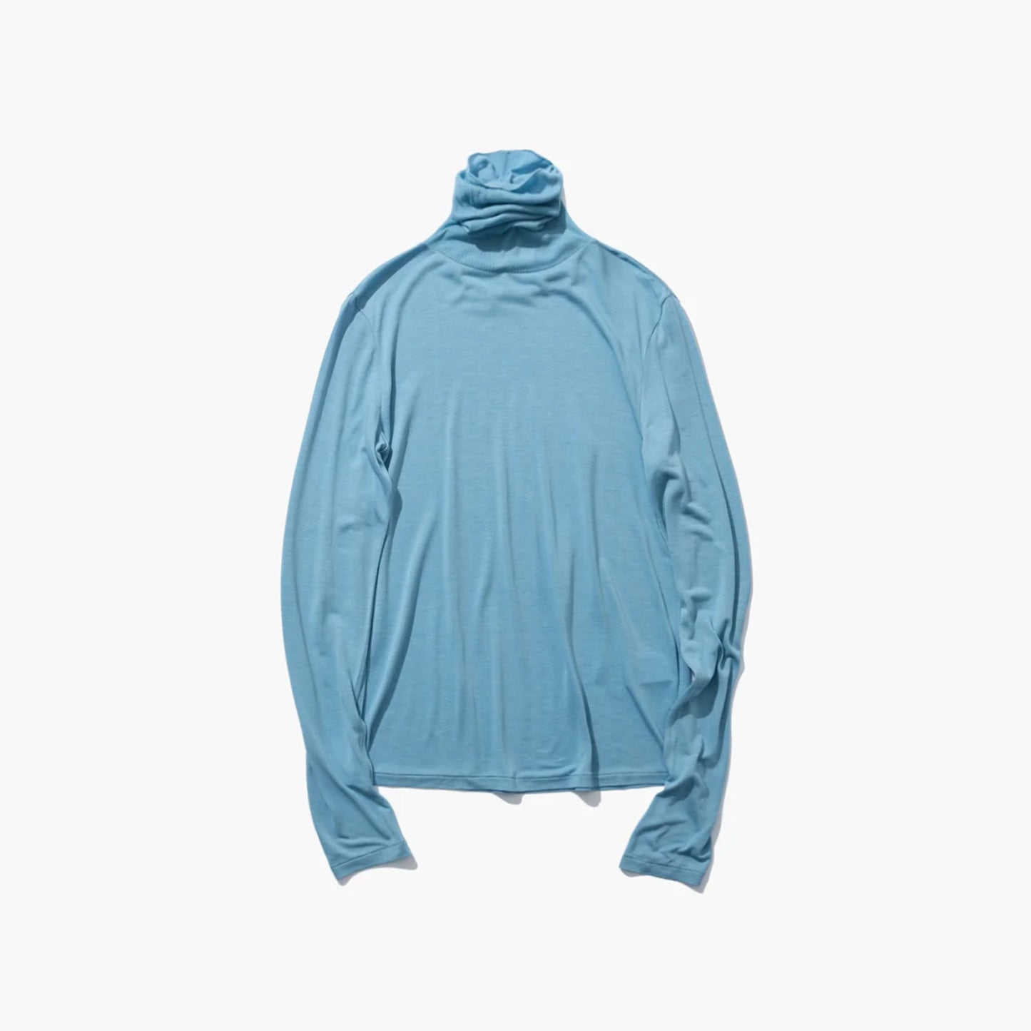 ATON/MODAL SILK JERSEY TURTLENECK