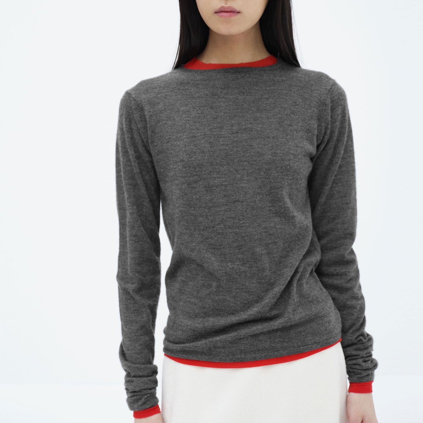 AURALEE/HIGH GAUGE SOFT CASHMERE KNIT P/O