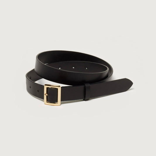 AURALEE/LEATHER SQUARE BUCKLE BELT