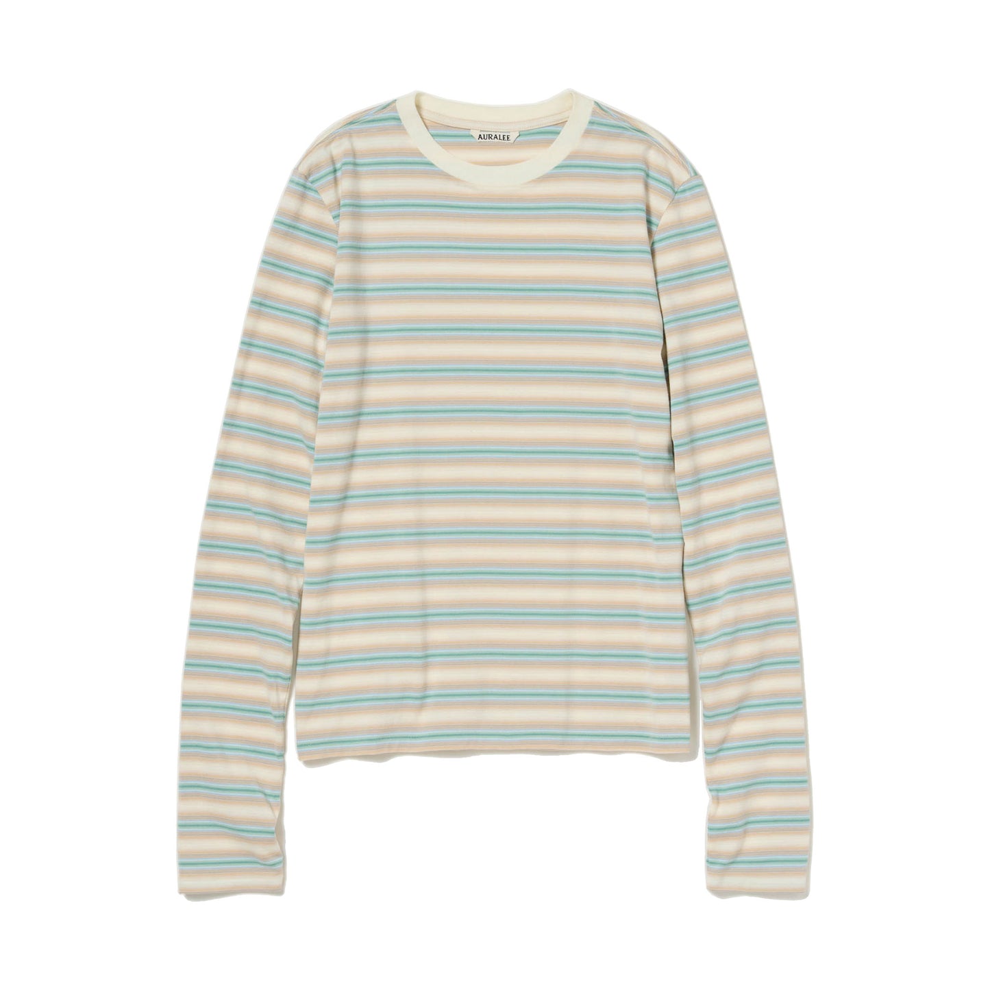 AURALEE/GRADIENT STRIPE JERSEY L/S TEE
