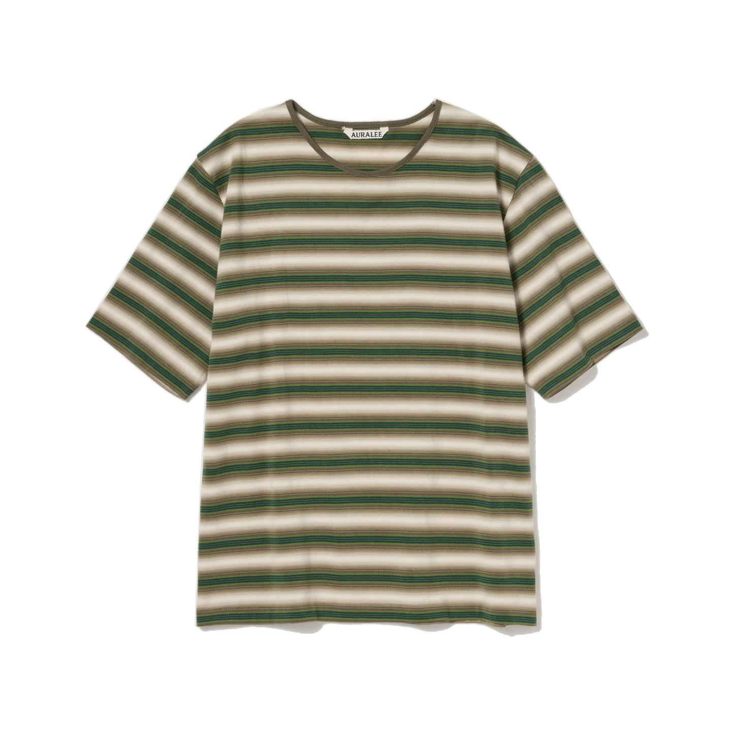 AURALEE/GRADIENT STRIPE JERSEY TEE