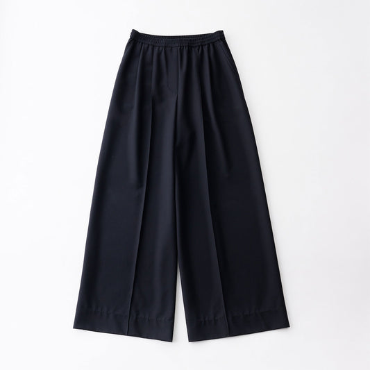 GOOD PEOPLE GOOD STITCHING GOOD PRODUCT/CUPRO TWILL BALANCIRCULAR®DRAWSTRING EASY WIDE PANTS
