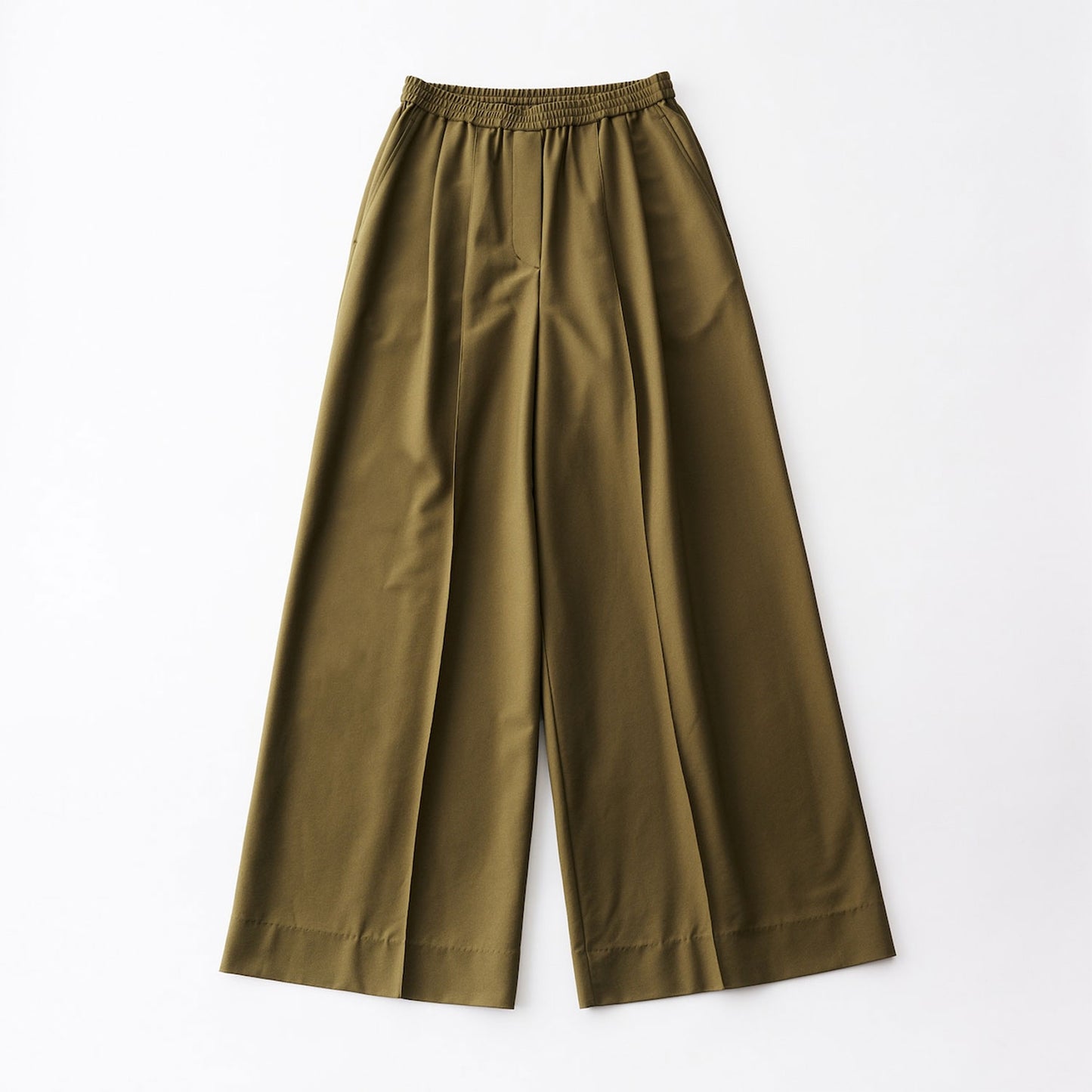 GOOD PEOPLE GOOD STITCHING GOOD PRODUCT/CUPRO TWILL BALANCIRCULAR®DRAWSTRING EASY WIDE PANTS